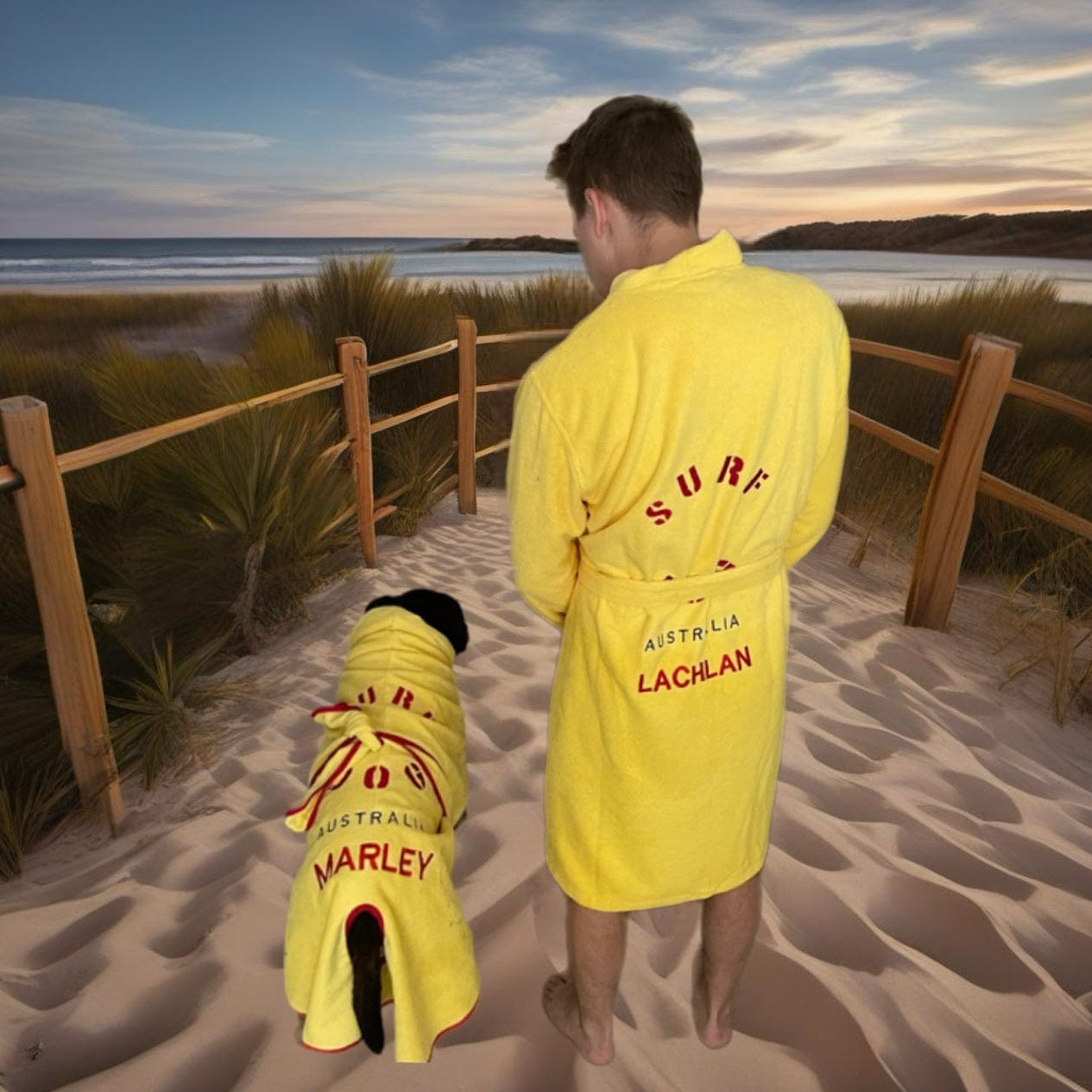 Surf Dog Australia Beach Robes Adult and Kids Toweling robes HR